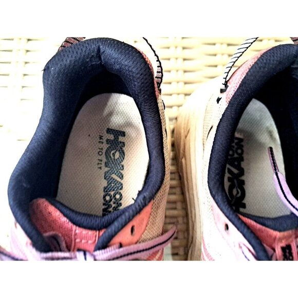 Hoka One One Women's 8 Rincon Paradise Pink Low Cut Multicolor Sneakers - Picture 6 of 12